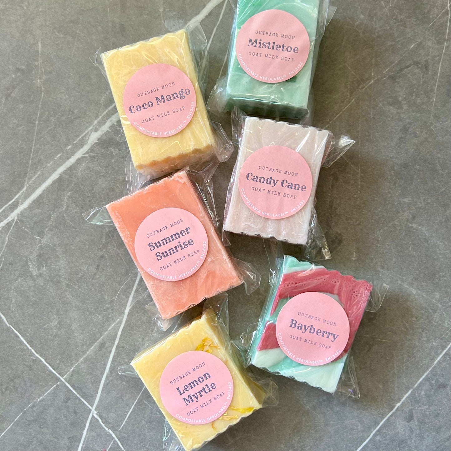 “Summer Sampler Collection” goat milk soap bars