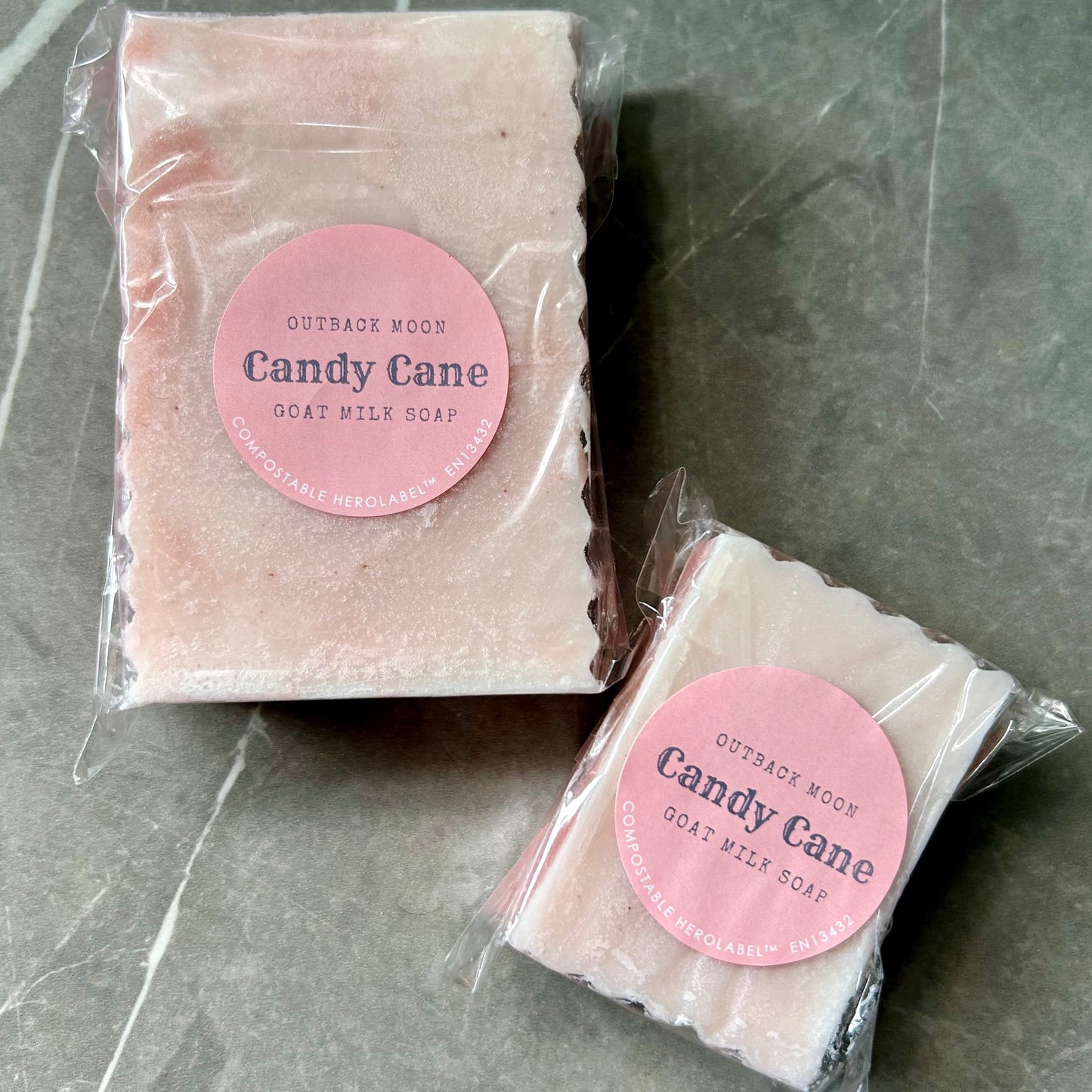 "Candy Cane" Christmas Goat Milk Soap Bar