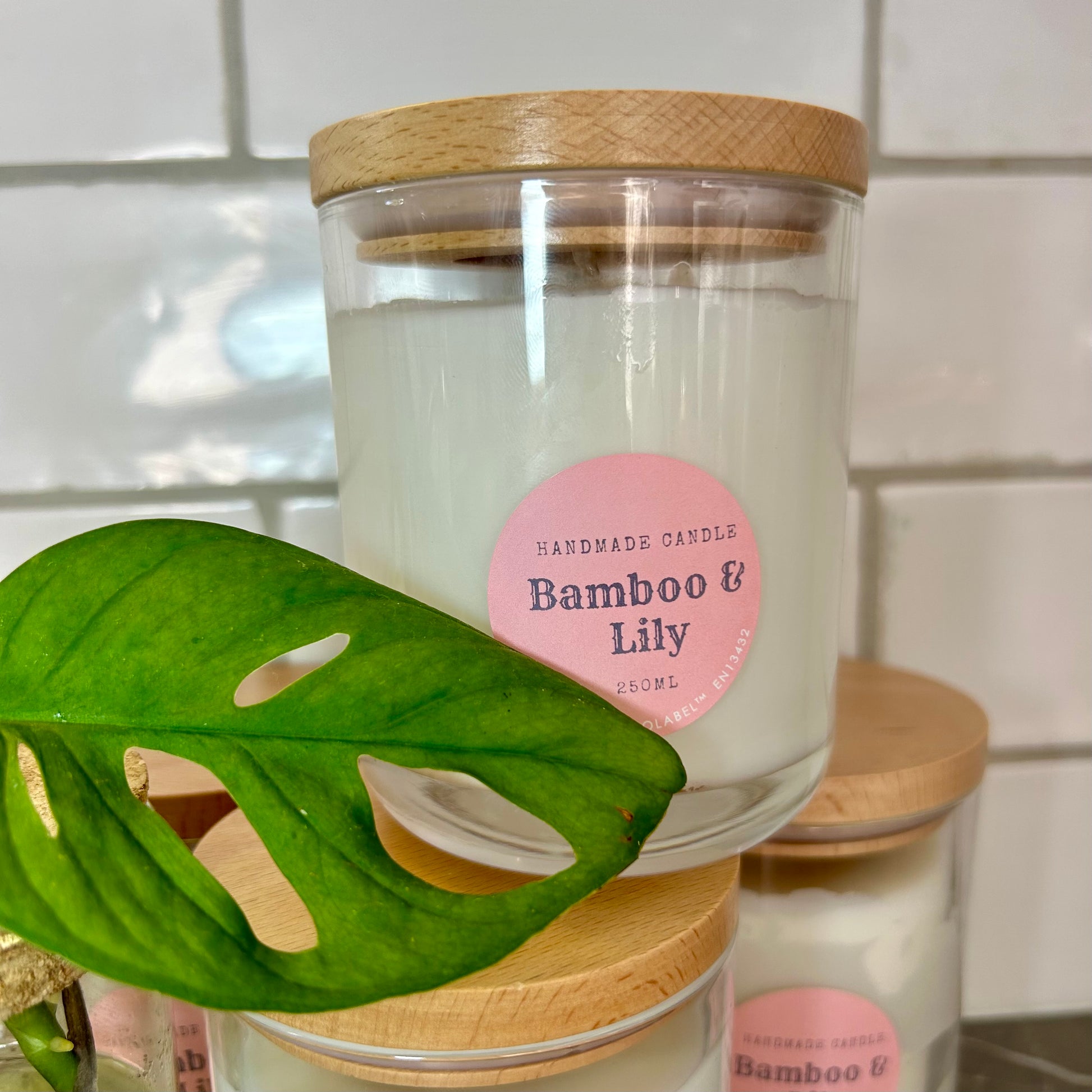 white lily candles "Bamboo and White Lily" Candle