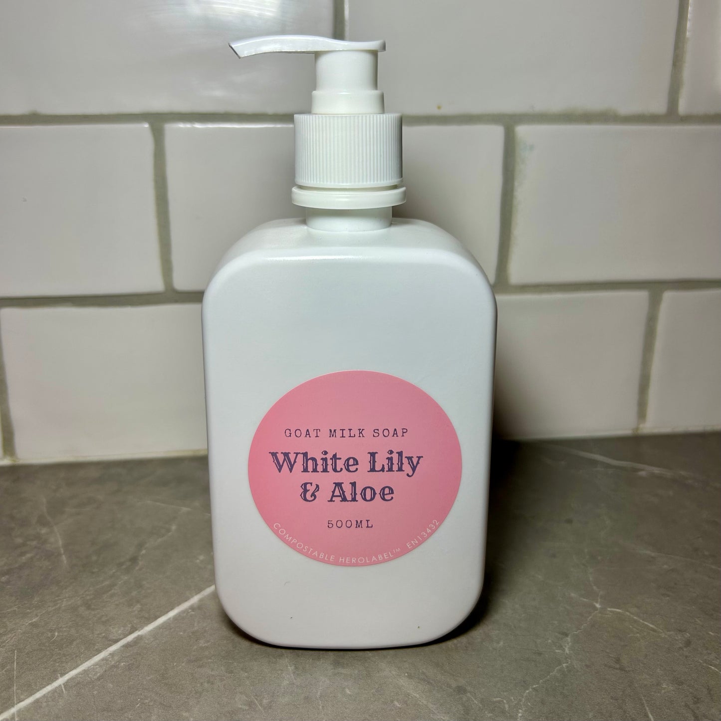 "White Lily and Aloe" Goat Milk Soap 500ml